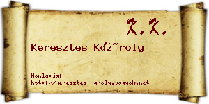 Keresztes Károly névjegykártya